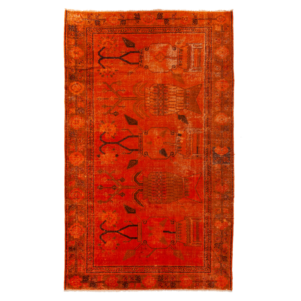 5'6" x 8'11" Vintage Over Dyed Khotan