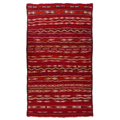 5'4" x 8'10"  Moroccan Zemour Kilim