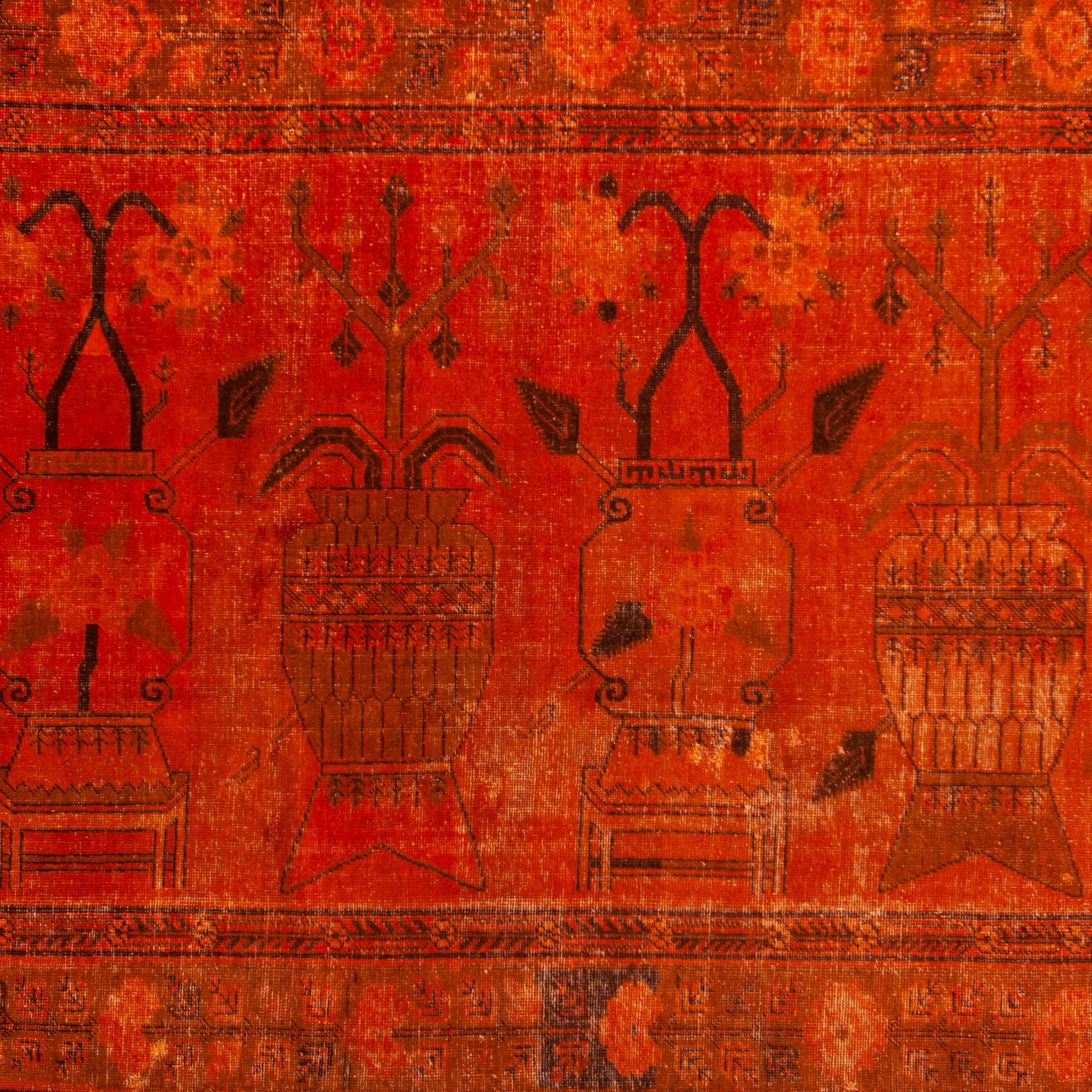 5'6" x 8'11" Vintage Over Dyed Khotan