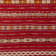 5'1" x 10'8"  Moroccan Zemour Kilim