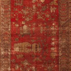 4'4" x 10'3" Vintage Khotan