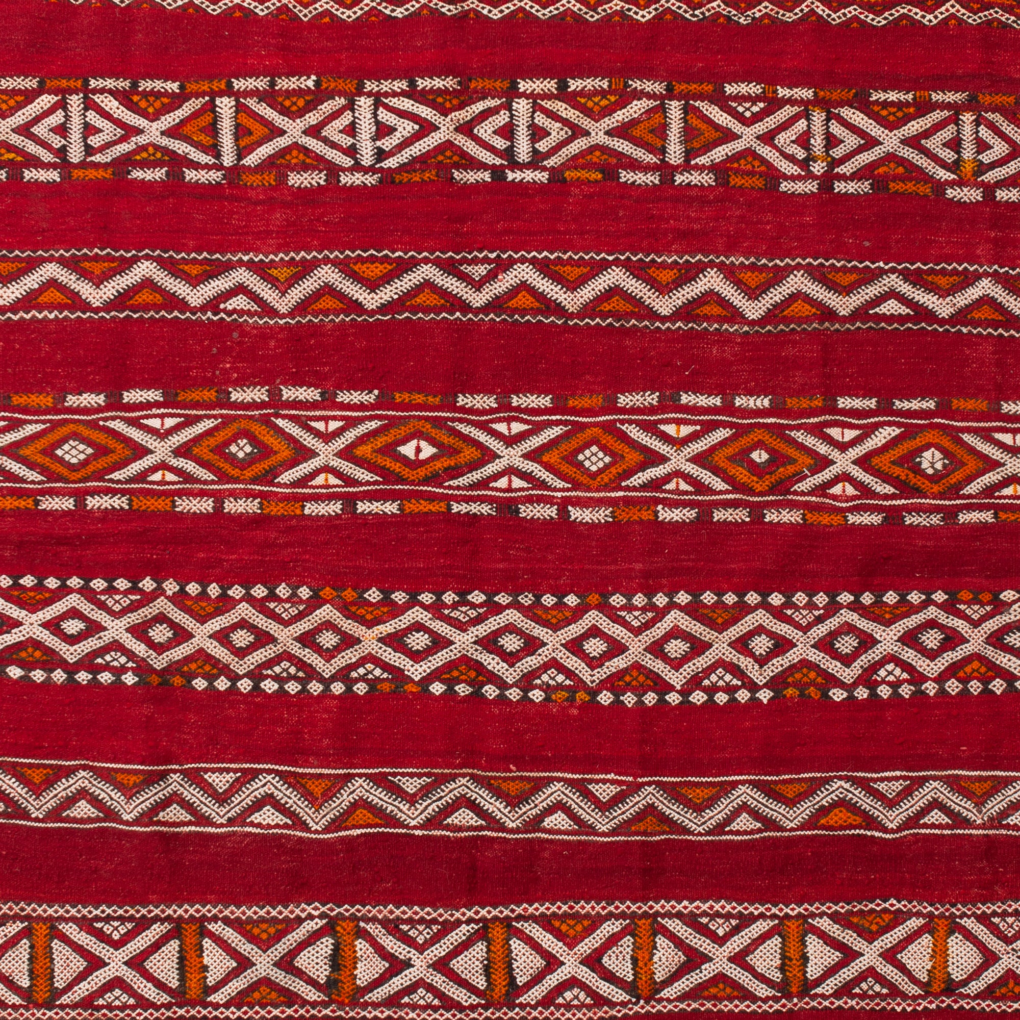 5'3" x 7'7"  Moroccan Zemour Kilim