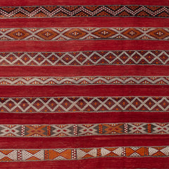 5'4" x 8'3"  Moroccan Zemour Kilim