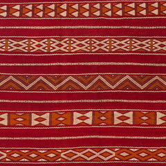 5'1" x 9'3"  Moroccan Zemour Kilim