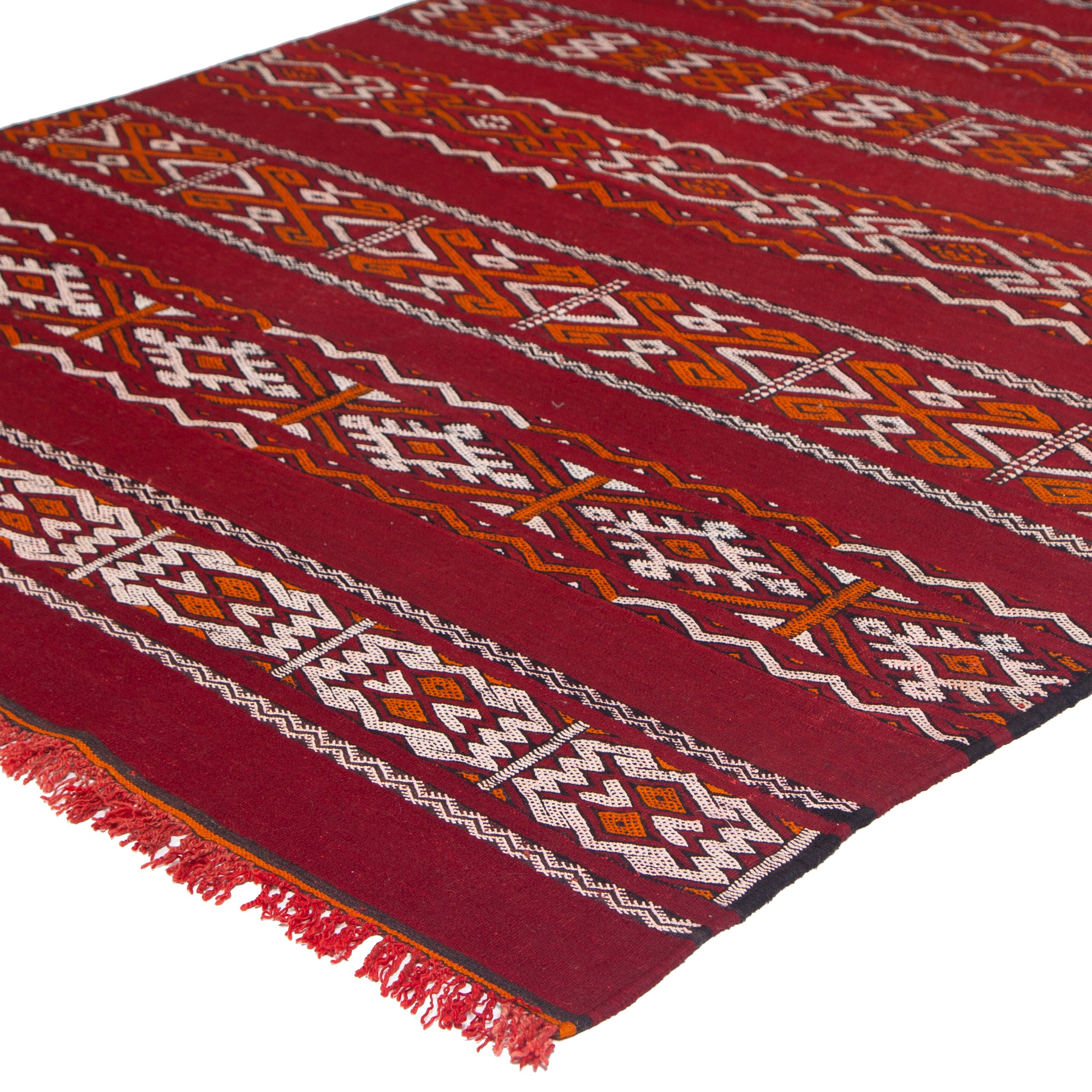 5'5" x 10'6"  Moroccan Zemour Kilim