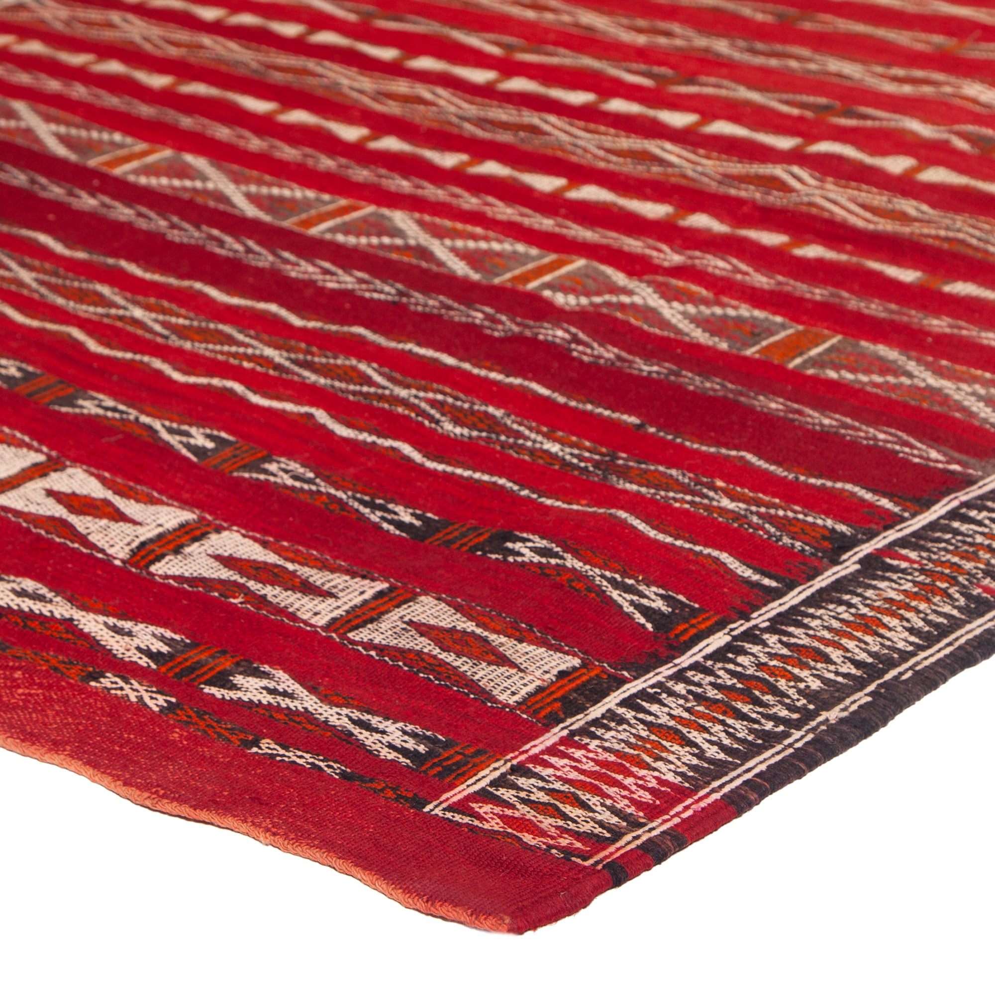 4'11" x 9'4"  Moroccan Zemour Kilim