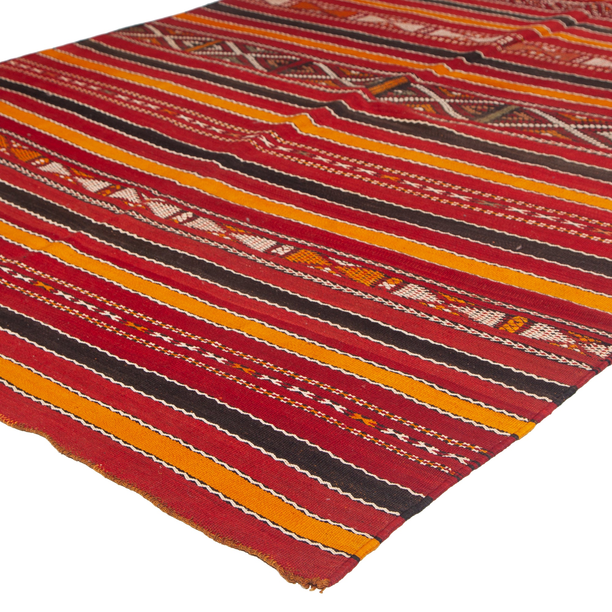 5'4" x 10'2" Moroccan Zemour Kilim