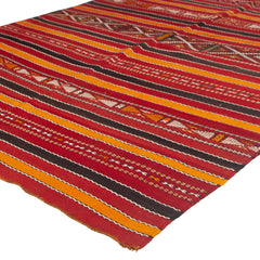 5'4" x 10'2" Moroccan Zemour Kilim