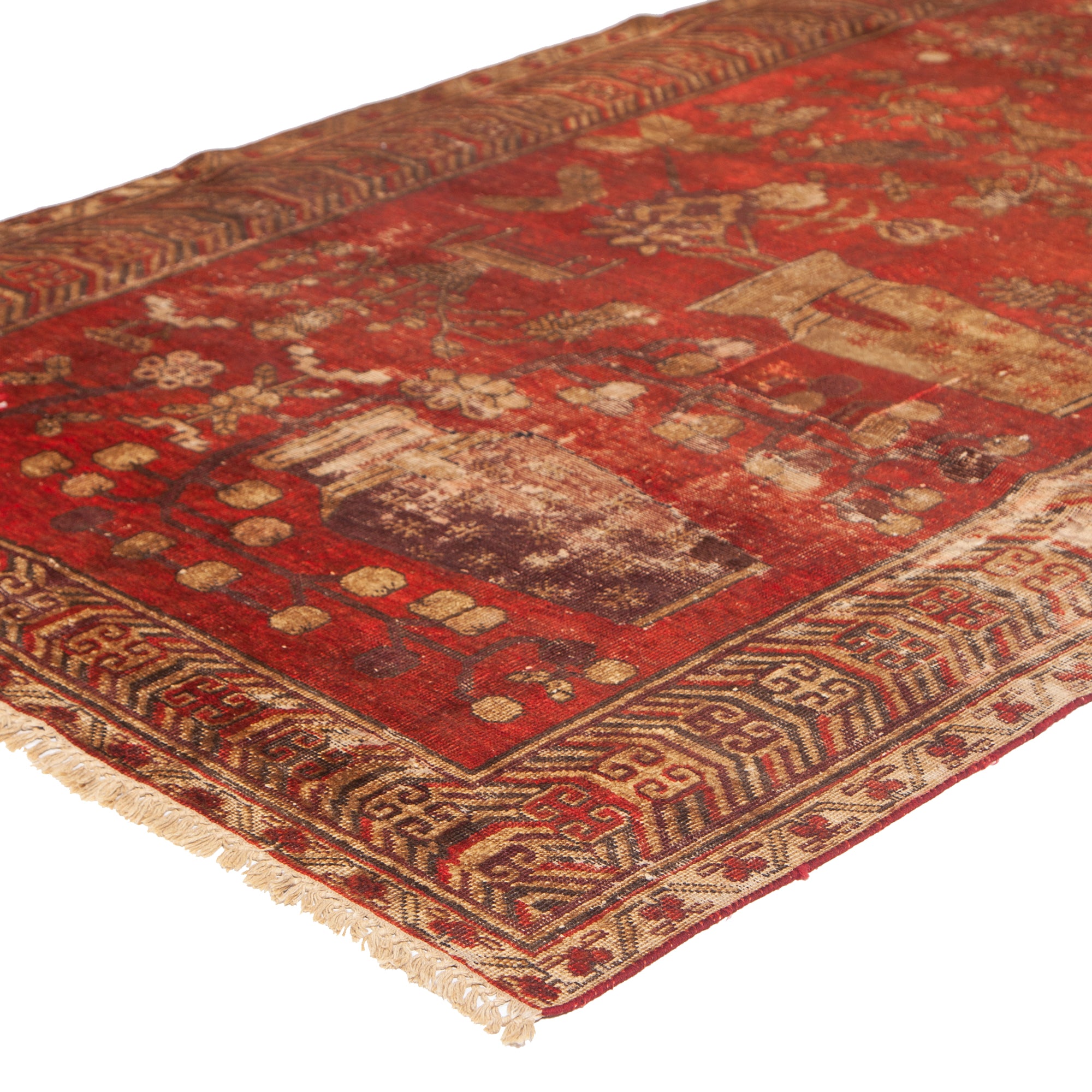 4'4" x 10'3" Vintage Khotan