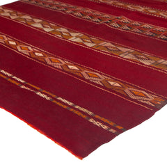 5'3" x 9'3"  Moroccan Zemour Kilim