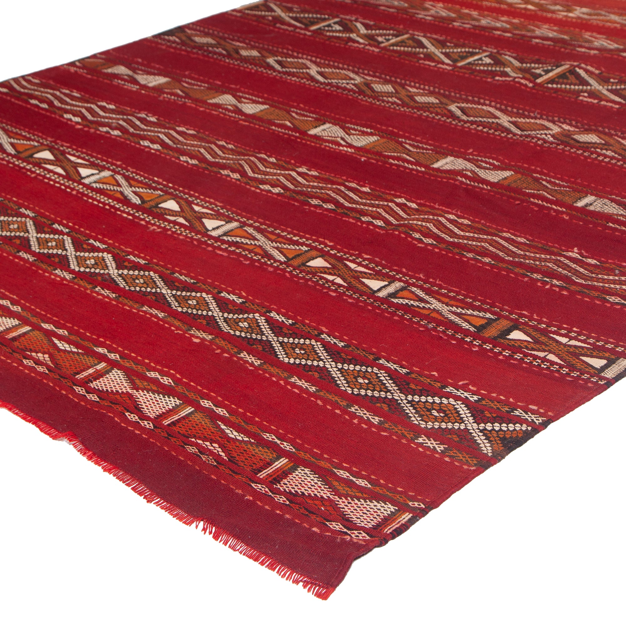 5'6" x 10'2"  Moroccan Zemour Kilim