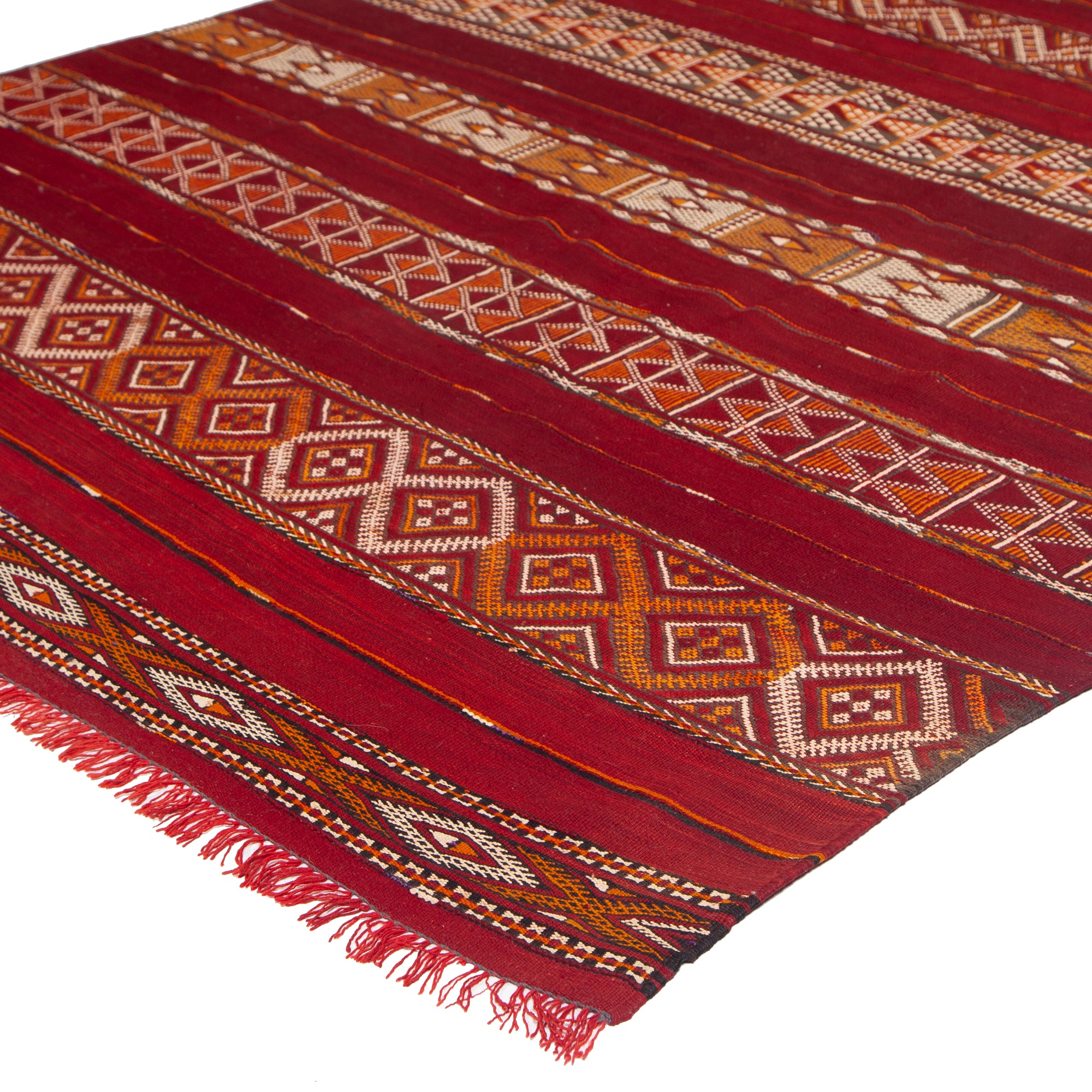 5'8" x 10'8"  Moroccan Zemour Kilim