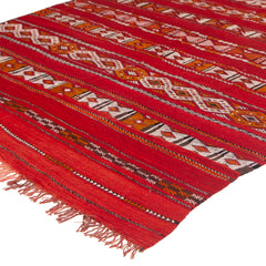 5'5" x 9'10"  Moroccan Zemour Kilim