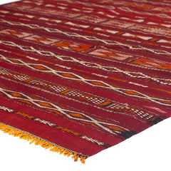 5'7" x 8'11"  Moroccan Zemour Kilim