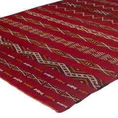 5'6" x 8'7"  Moroccan Zemour Kilim