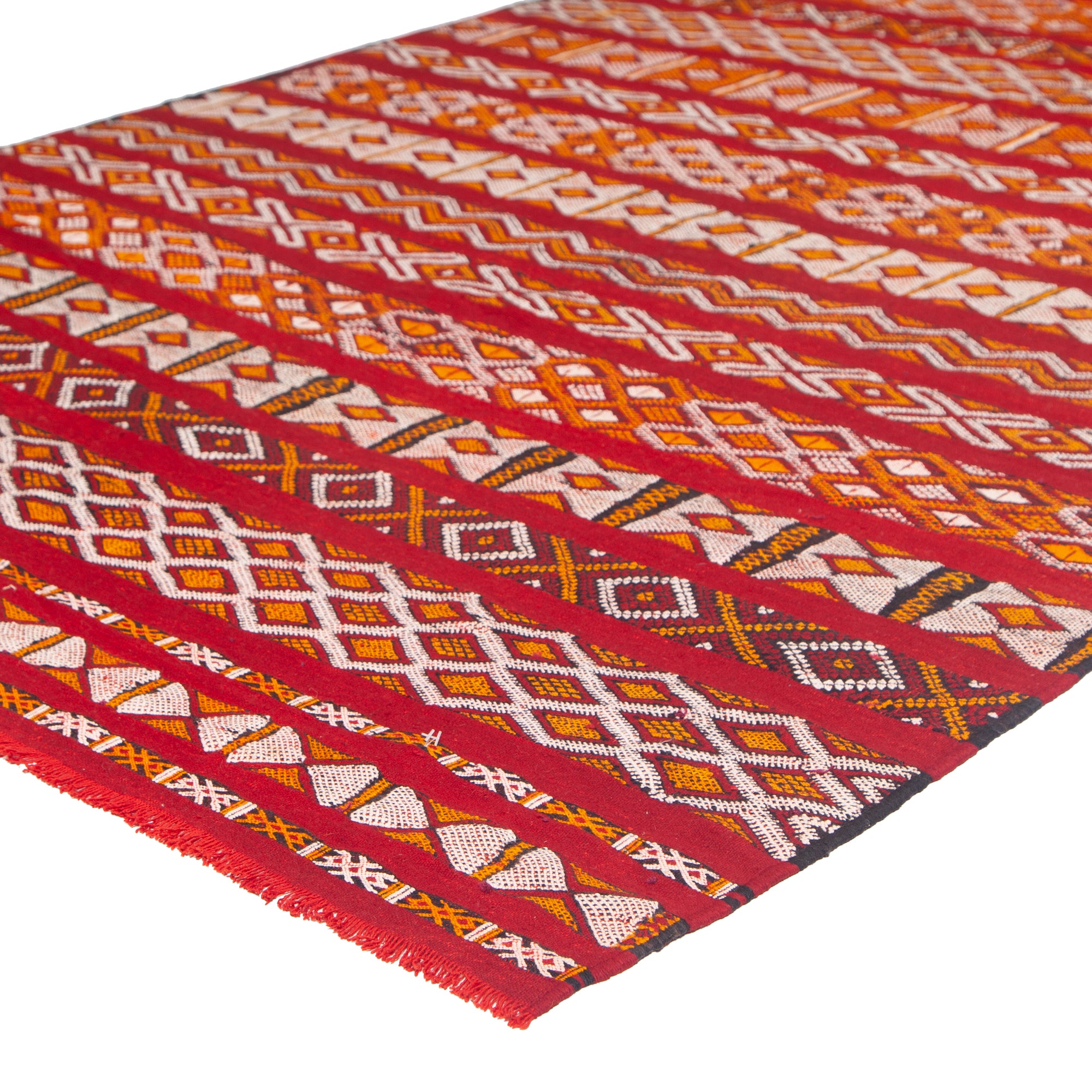 5'3" x 10'  Moroccan Zemour Kilim