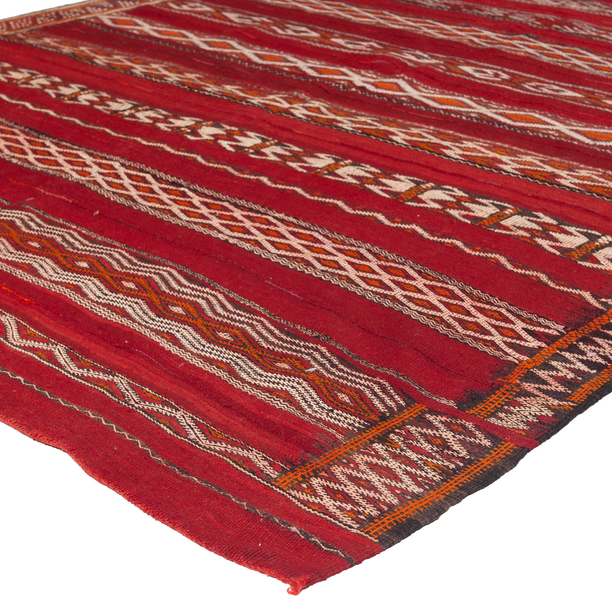 6'1" x 10'4"  Moroccan Zemour Kilim