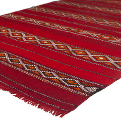 5'7" x 9'4"  Moroccan Zemour Kilim