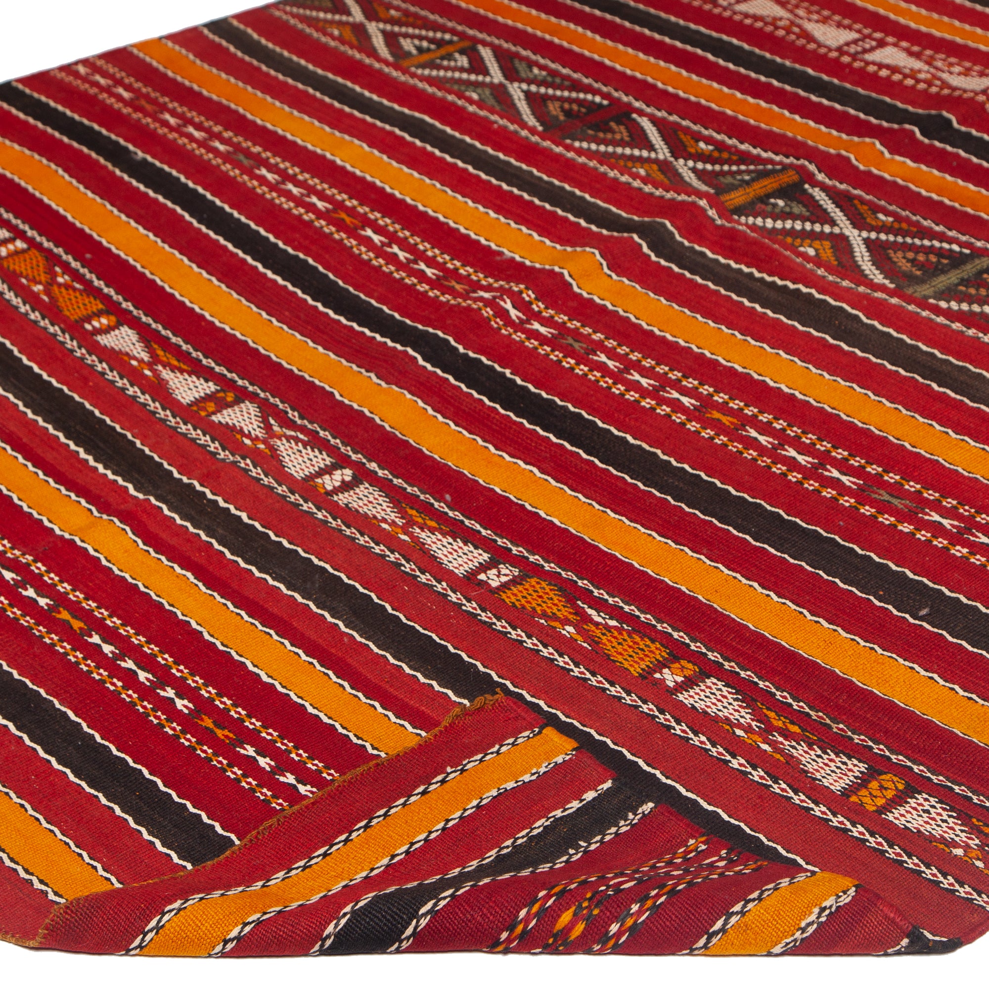 5'4" x 10'2" Moroccan Zemour Kilim