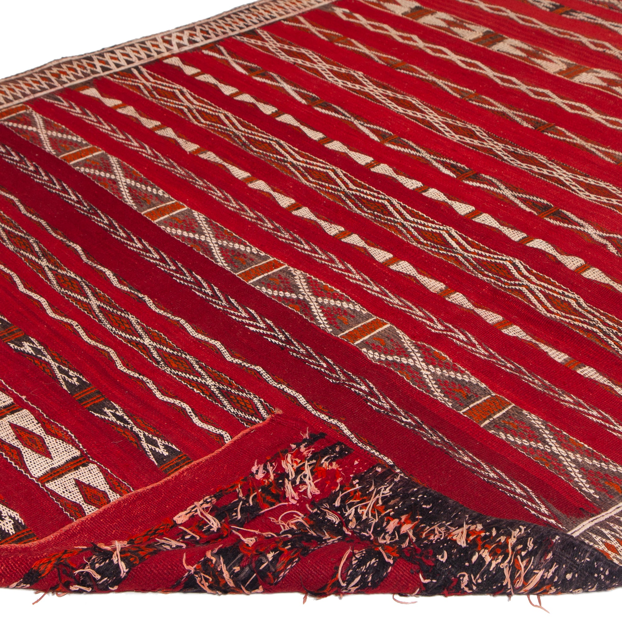 4'11" x 9'4"  Moroccan Zemour Kilim