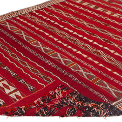 4'11" x 9'4"  Moroccan Zemour Kilim