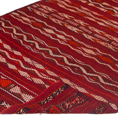 5'4" x 8'10"  Moroccan Zemour Kilim