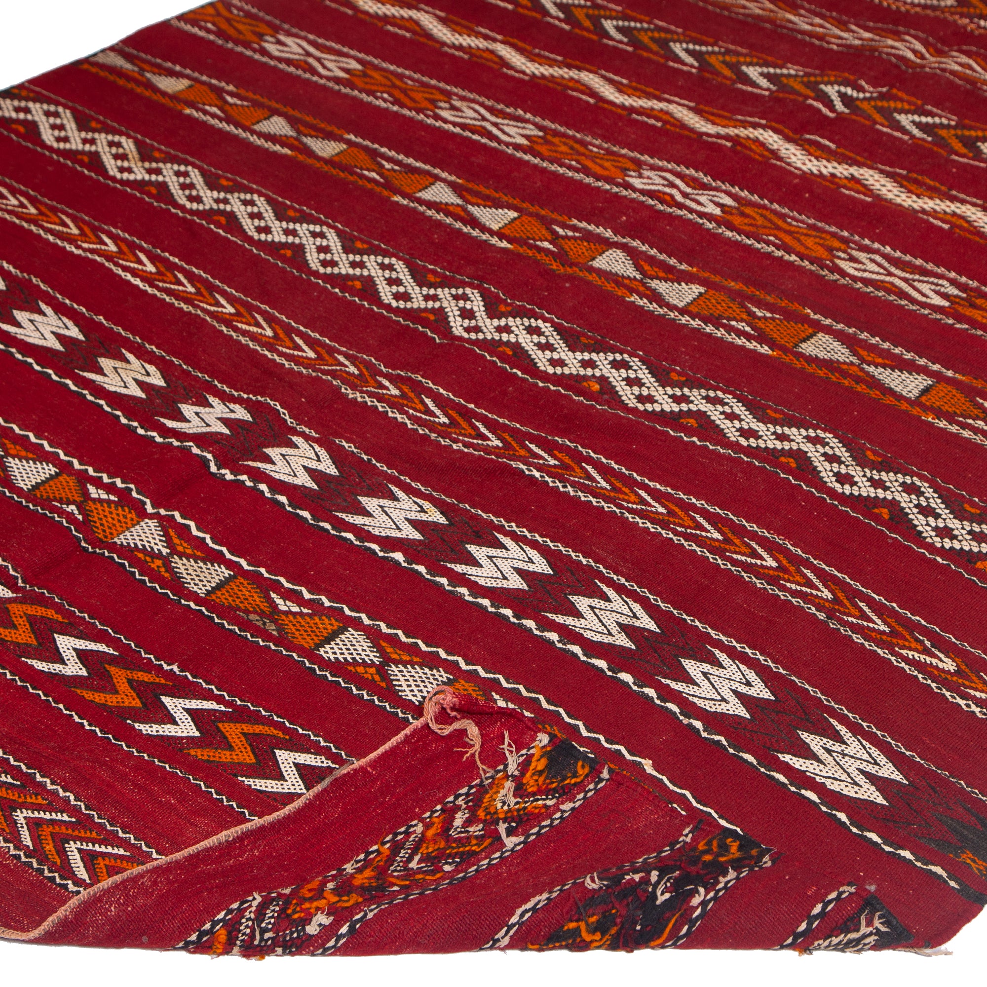 5'7" x 9'4"  Moroccan Zemour Kilim