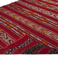 4'3" x 7'7"  Moroccan Zemour Kilim