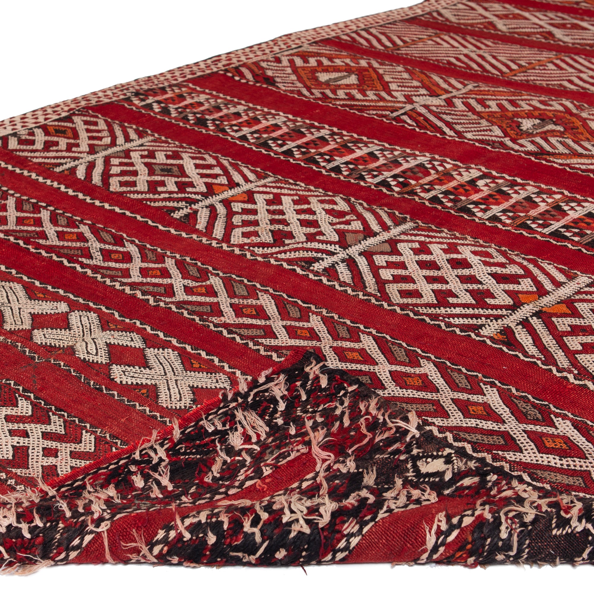 4'8" x 8'10"  Moroccan Zemour Kilim