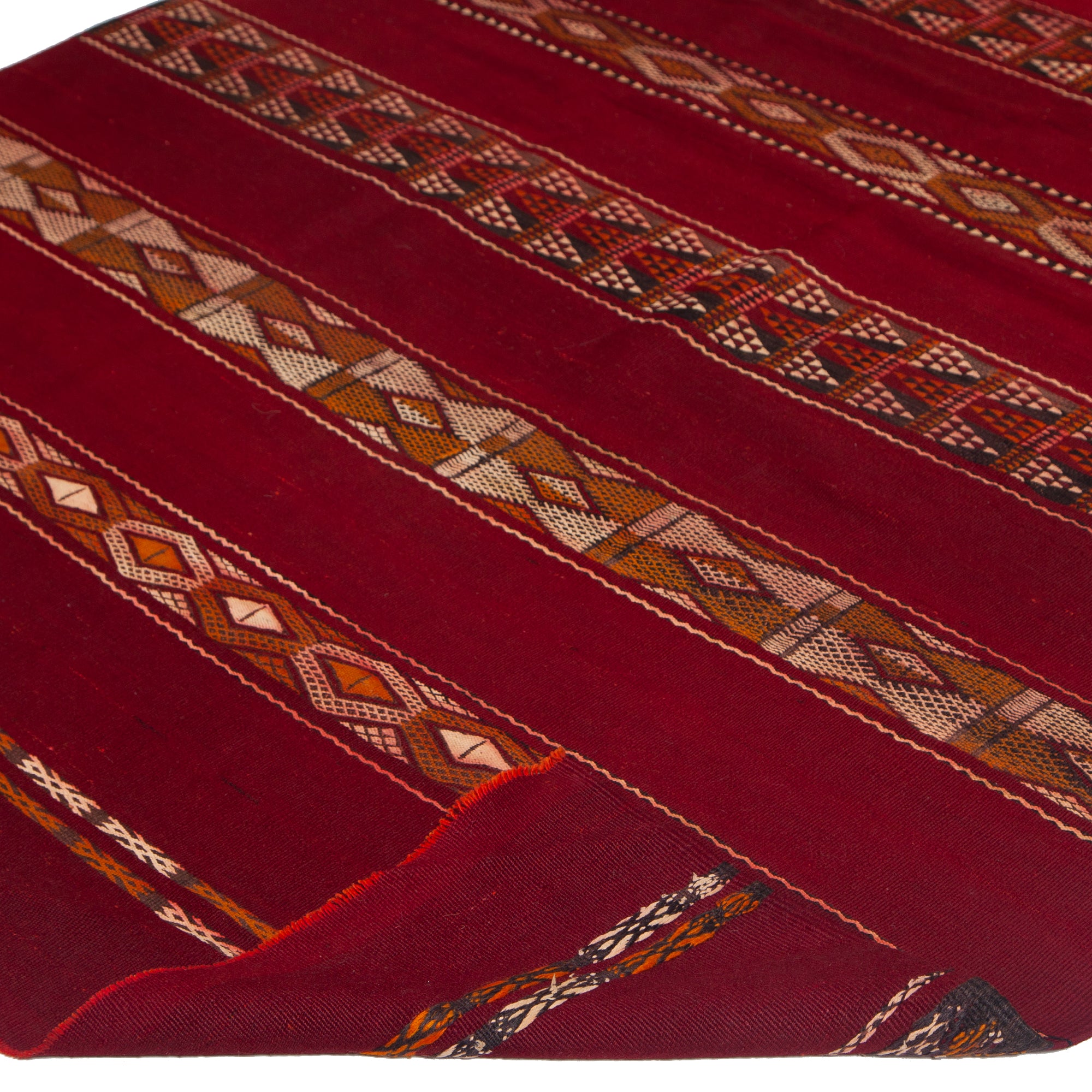 5'3" x 9'3"  Moroccan Zemour Kilim