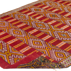 5'10" x 10'2"  Moroccan Zemour Kilim