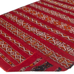 5'3" x 7'7"  Moroccan Zemour Kilim