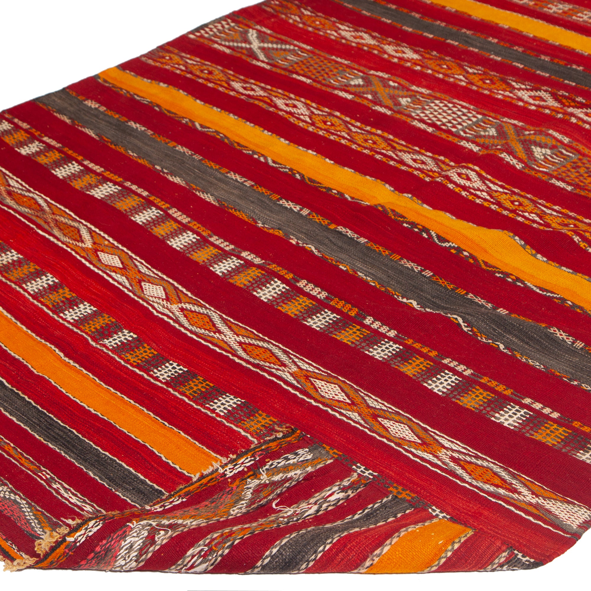 5'2" x 9'4"  Moroccan Zemour Kilim