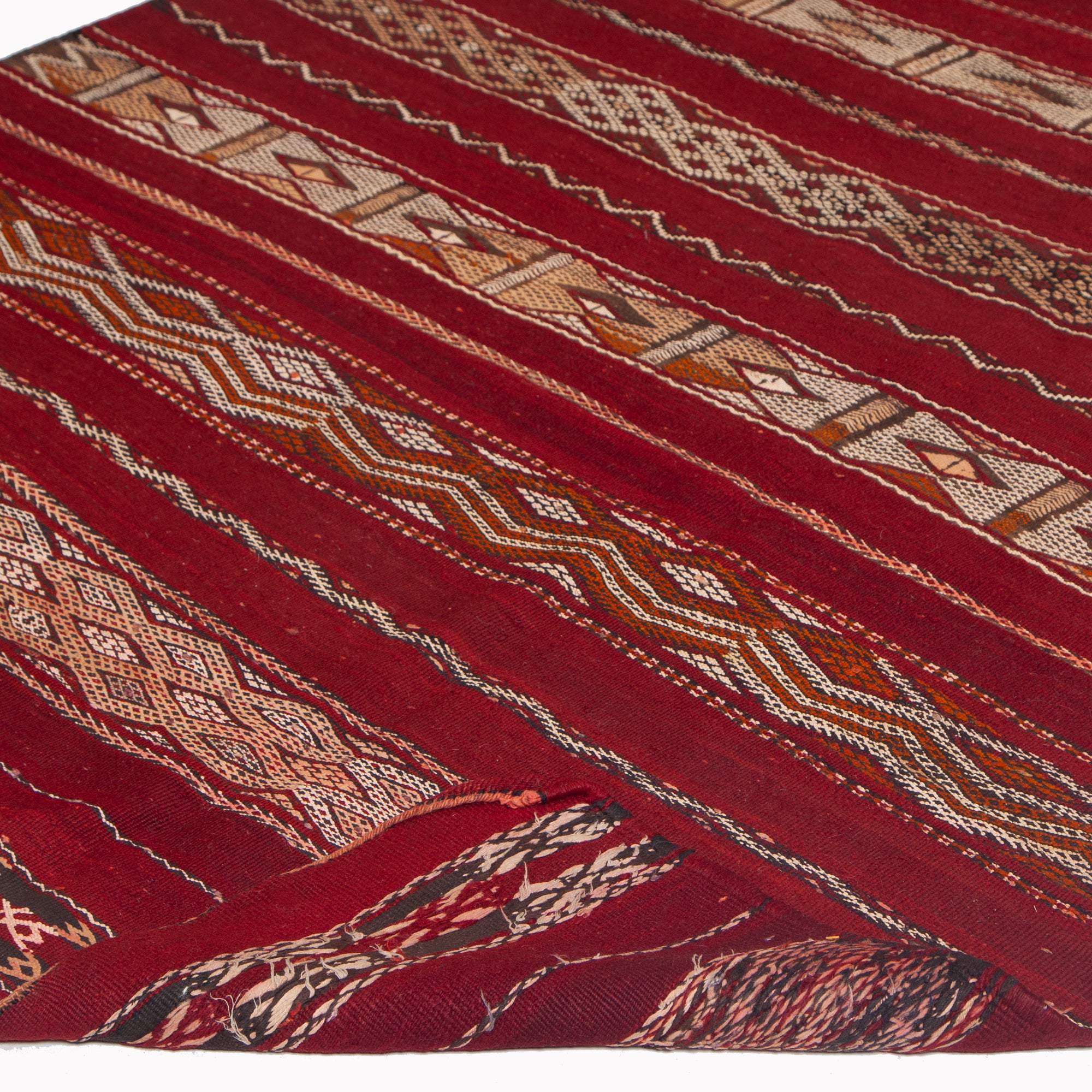 5'4" x 8'3"  Moroccan Zemour Kilim