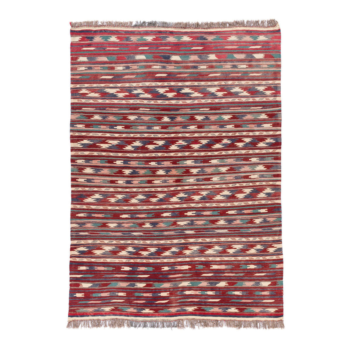 Turkmen Kilim (5.2 x 7.3)ft