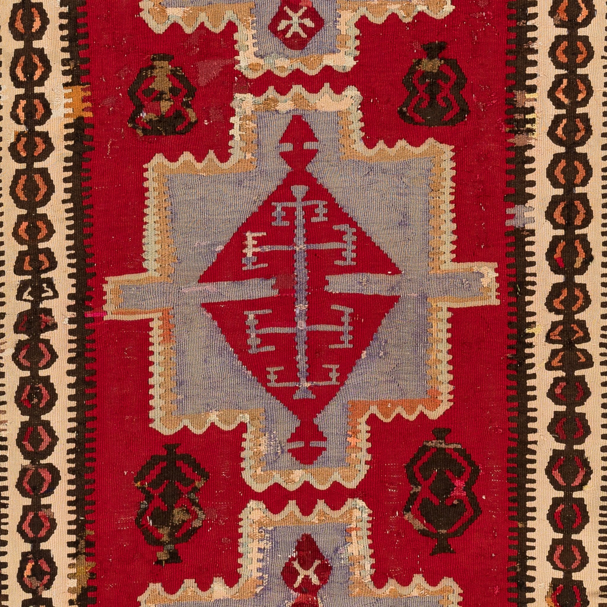 Ardebil Kilim (3.9 x 8.9)ft