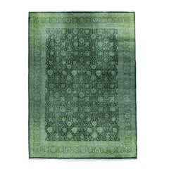Overdyed Tabriz Rug (9 x 12.2)ft