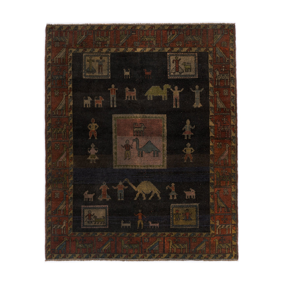 Turkish Gabbeh (6.6 x 7.9)ft