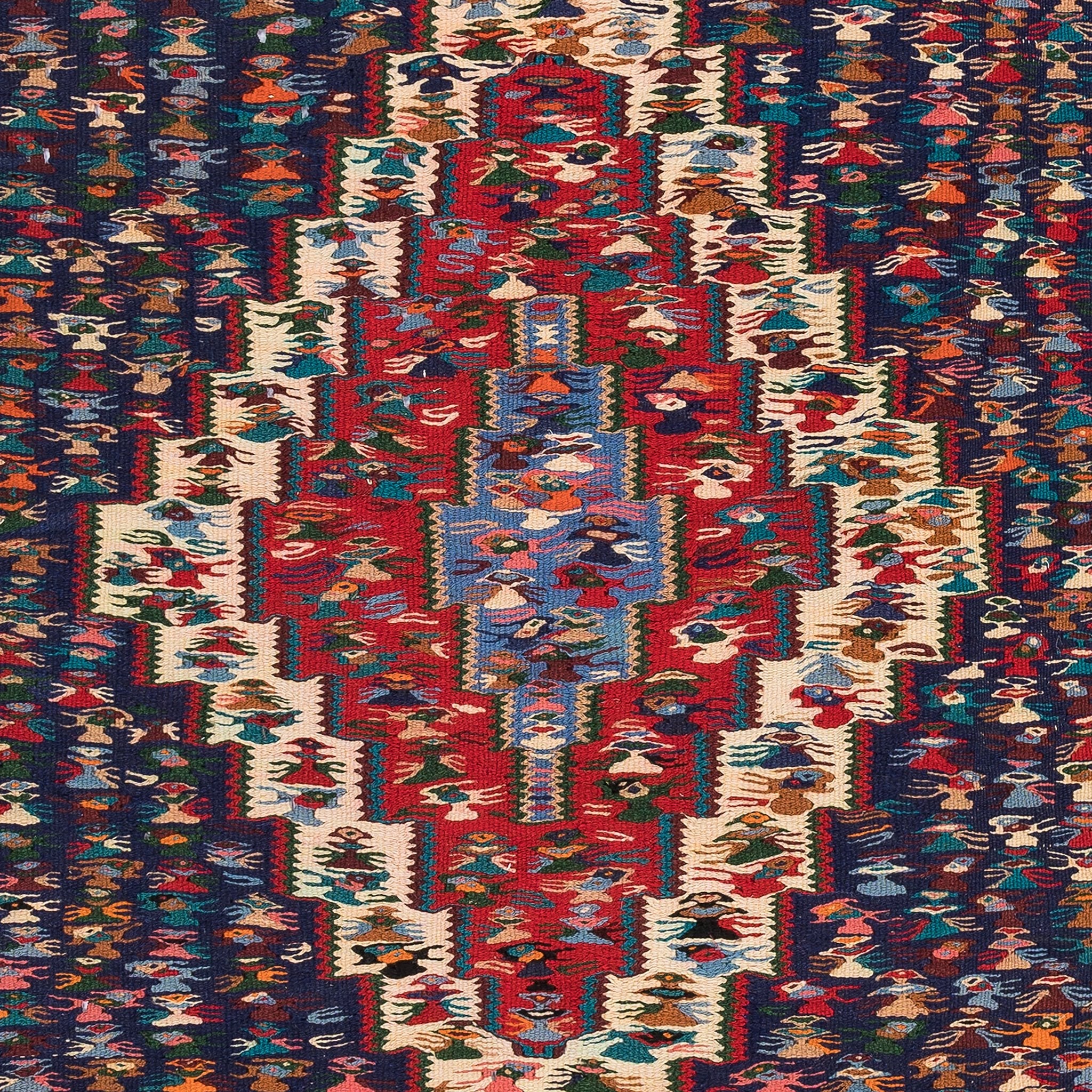Senneh Kilim (3.8 x 4.5)ft