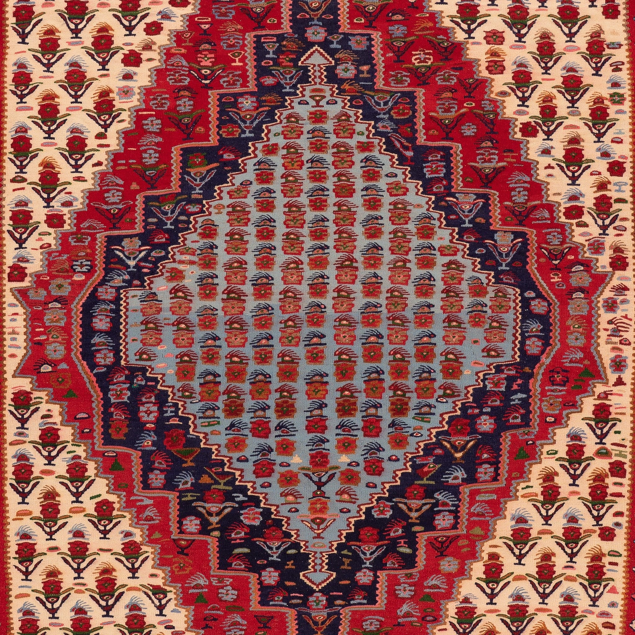 Senneh Kilim (5.8 x 8.2)ft