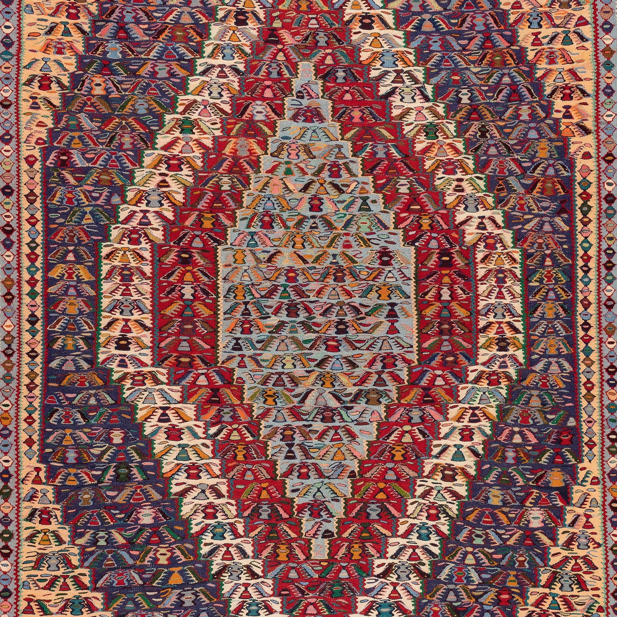 Senneh Kilim (6.3 x 9.1)ft