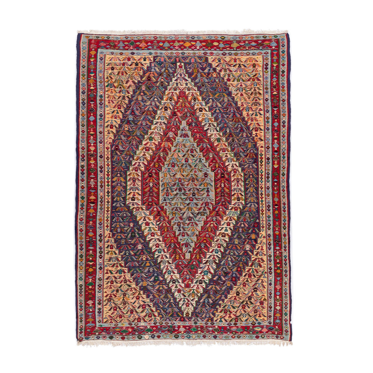 Senneh Kilim (6.3 x 9.1)ft