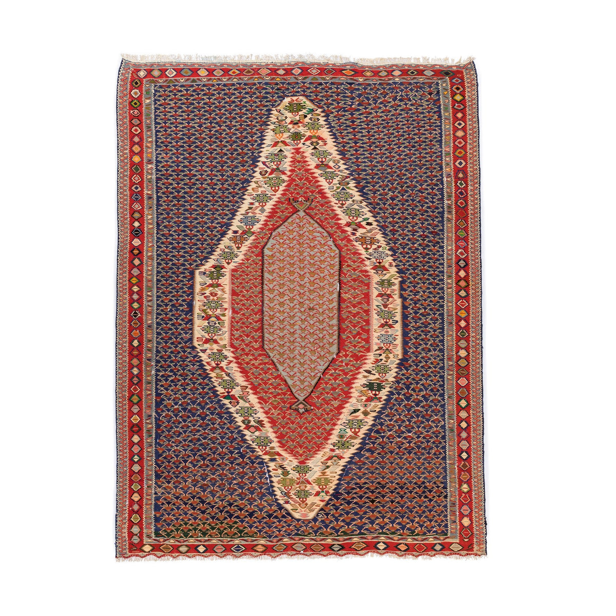Senneh Kilim (6.3 x 8.6)ft