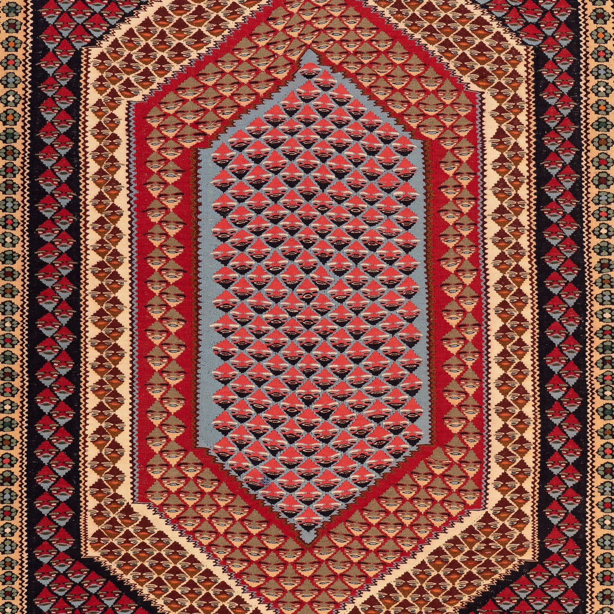 Senneh Kilim (6.2 x 8.9)ft