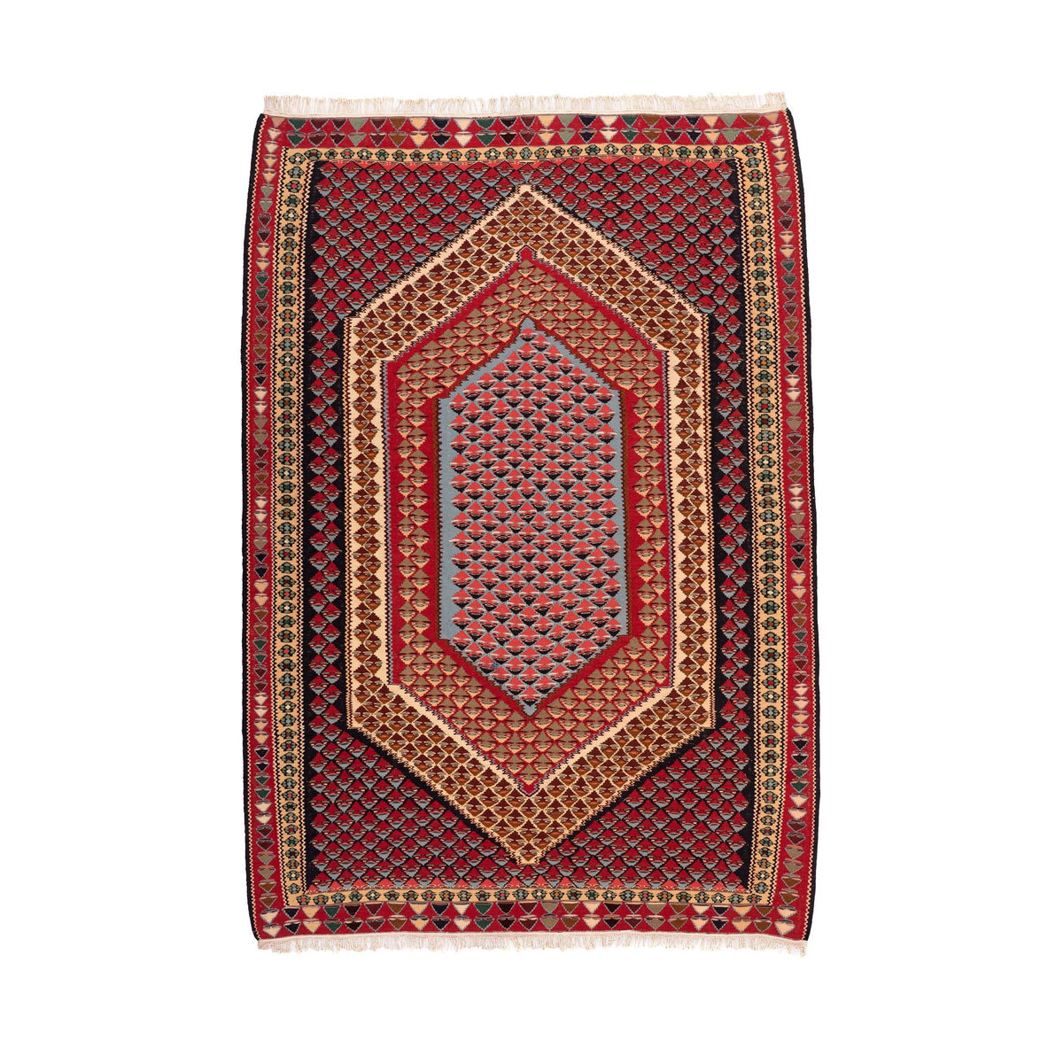 Senneh Kilim (6.2 x 8.9)ft