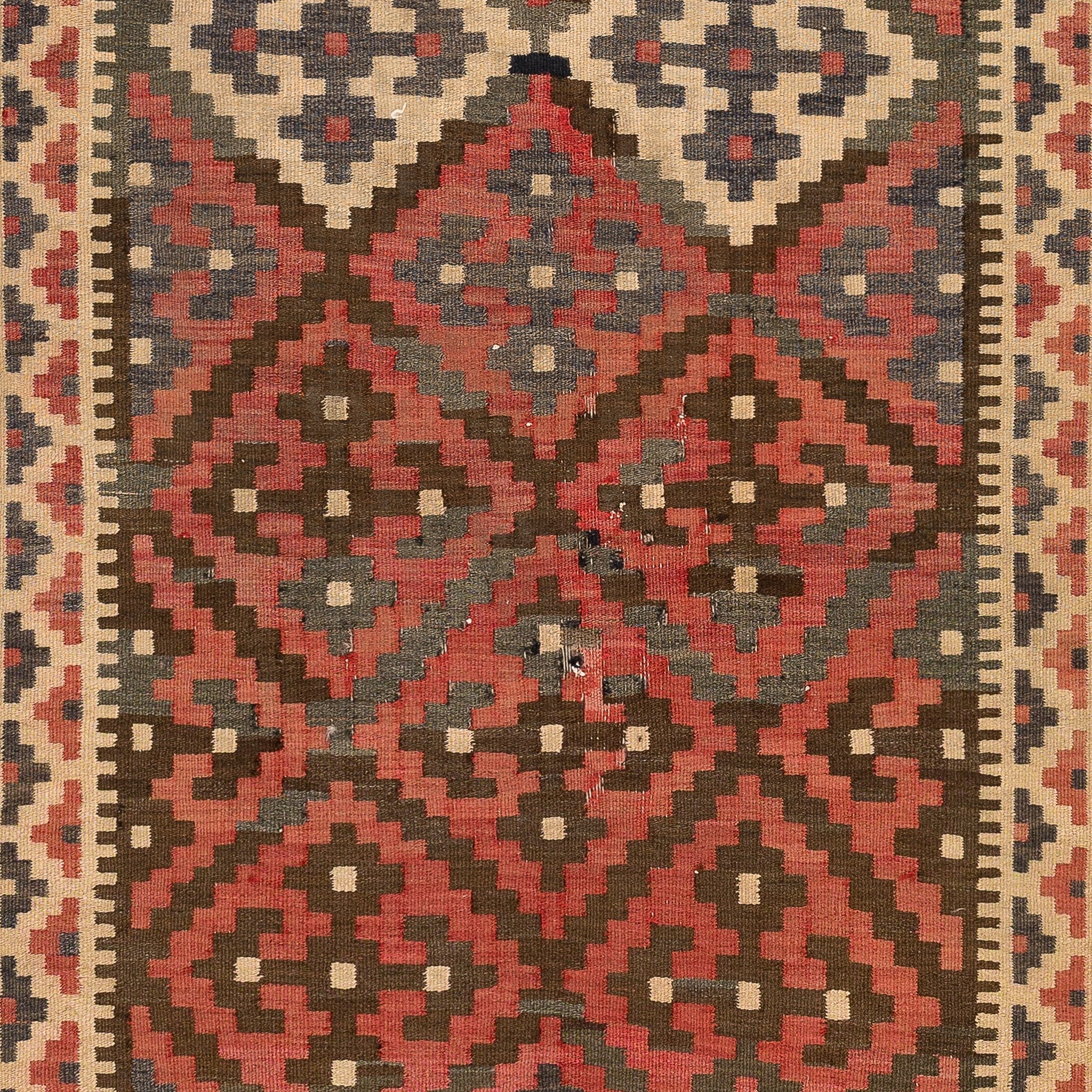 Ardebil Kilim (3.8 x 9.3)ft