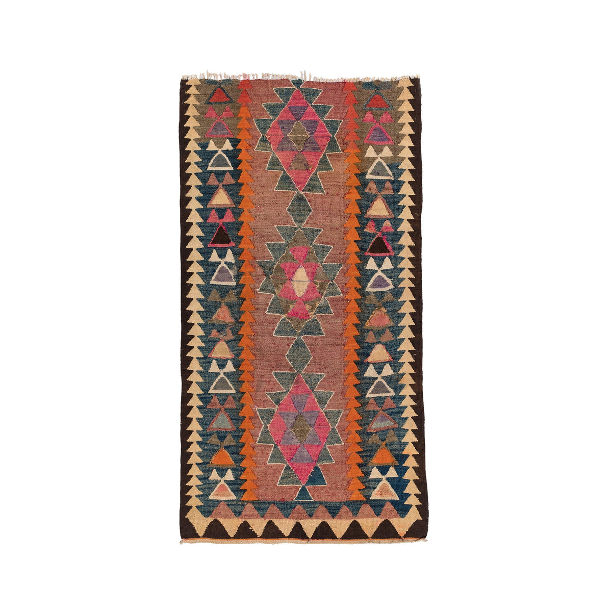 Ardebil Kilim (3.8 x 7.4)ft