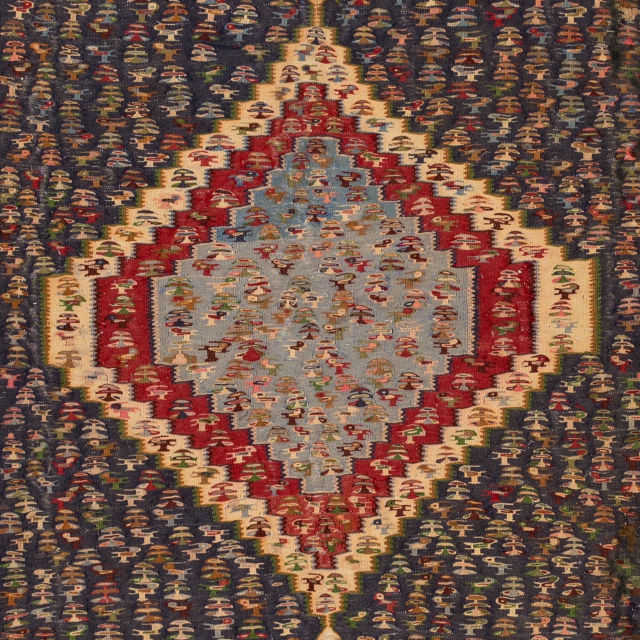 Senneh Kilim (4.1 x 4.4)ft