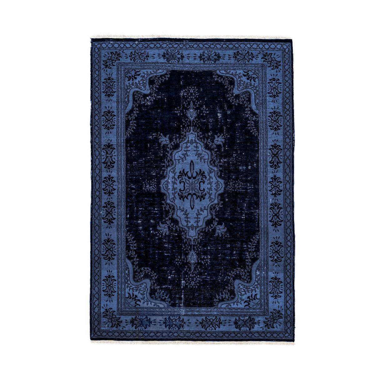 Overdyed Kerman Rug (5.8 x 8.7)ft