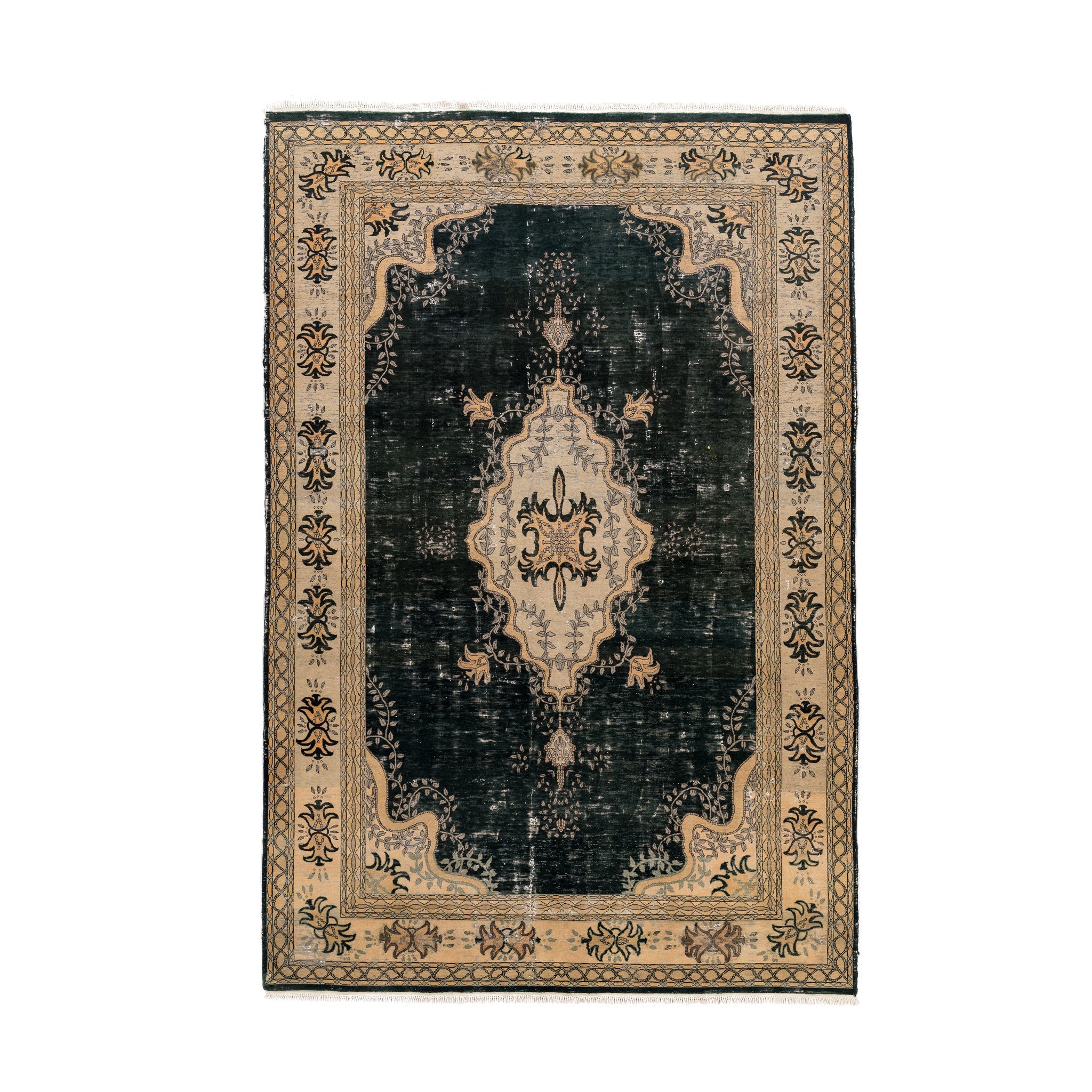 Overdyed Kerman Rug (5.8 x 8.7)ft